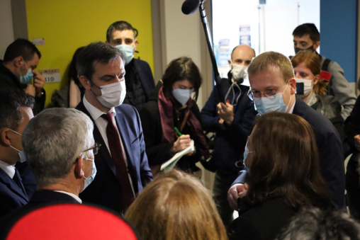 illustration Visite des ministres de la Santé et de l&rsquo;Intérieur au Centre Hospitalier de Tourcoing