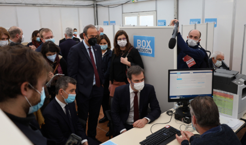 illustration Visite des ministres de la Santé et de l&rsquo;Intérieur au Centre Hospitalier de Tourcoing